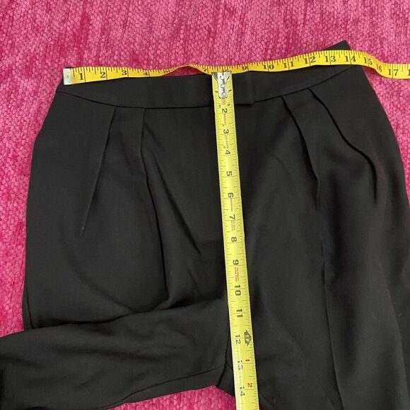 Nasty Gal Tapered Pleated High Waisted Smart Pants Black Size US 6 - Picture 10 of 12
